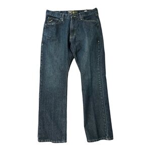 Ariat M5 Straight Leg REBAR Jeans Men's 34x32 Dark Blue Denim Jeans